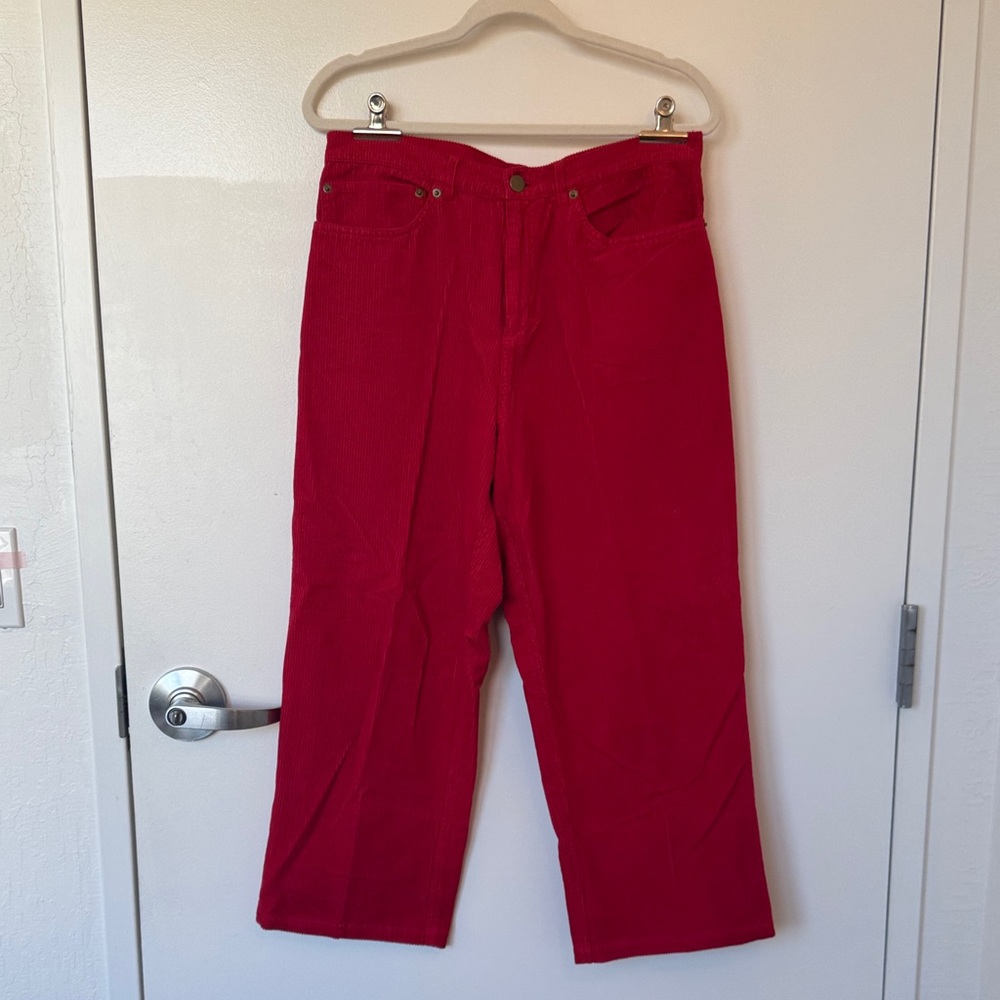 Frances Valentine Vibrant Red Corduroy
